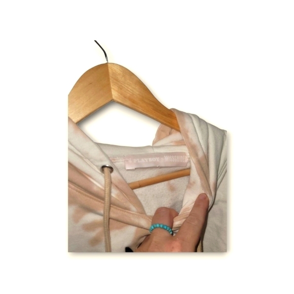 Missguided X Playboy oversized  Tie-Dye Hoodie - Picture 2 of 4